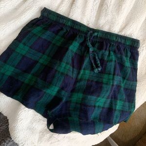 Plaid PJ shorts